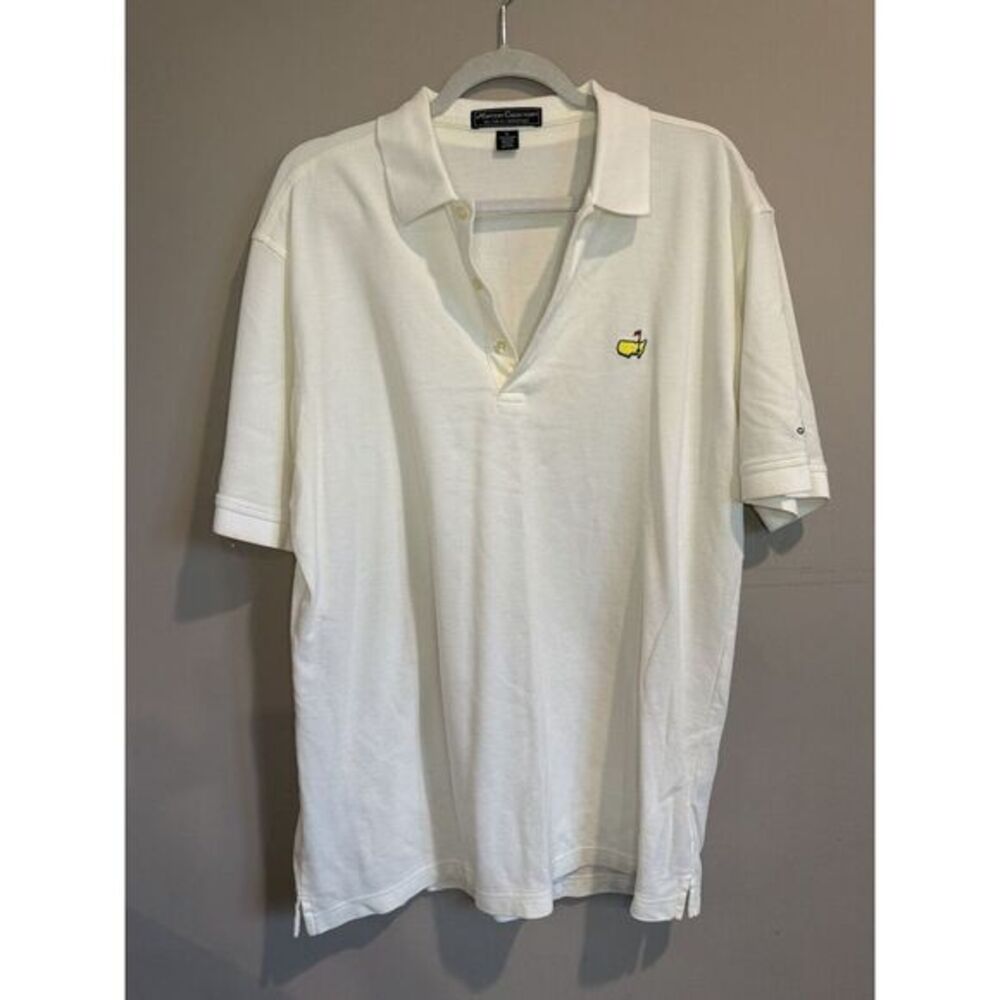The Masters Collection Mens Off white Masters Polo Size‎ Large